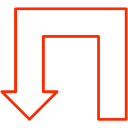 U-shaped arrow set 6