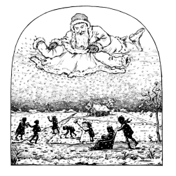 Anthropomorphic depiction of winter 2