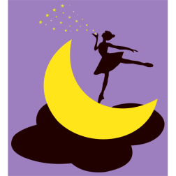 Ballerina on the moon