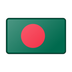 Bevel effect flag of Bangladesh