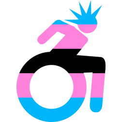 Black Trans Pride Cripplepunk Icon