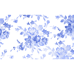 Blue Floral Watercolor Background