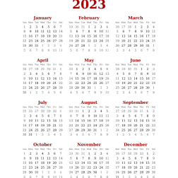 Calendar2023