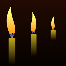 Three candles