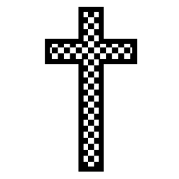 Checkered cross 1