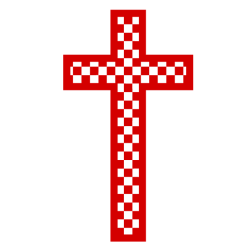 Checkered cross 3