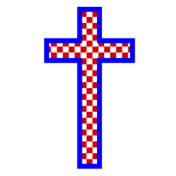 Checkered cross 4