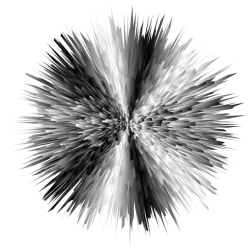 Black and white burst