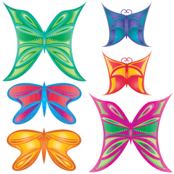 Colorful Abstract Butterflies