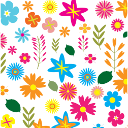 Colorful Floral Pattern Background 3