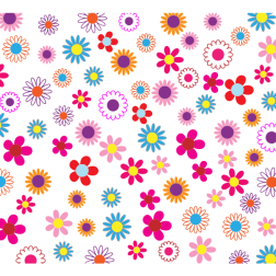 Colorful Floral Pattern Background