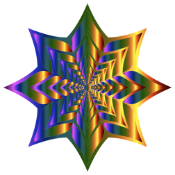 Colorful Flower Silhouette 5
