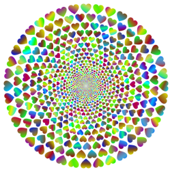 Colorful Hearts Vortex 10