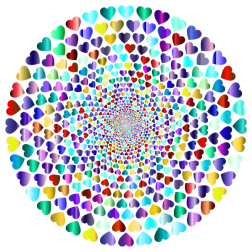 Colorful Hearts Vortex 13