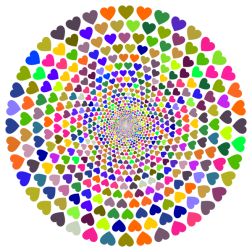 Colorful Hearts Vortex 3