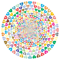 Colorful Hearts Vortex 4