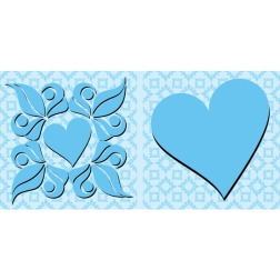 Fancy Heart Design Background