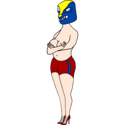 Female wrestler