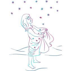 GirlCatchingStarsColour