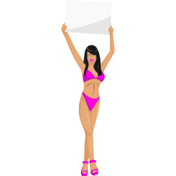 GirlSignPinkBlackLight