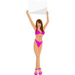 GirlSignPinkBrownLight