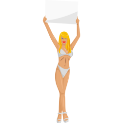 GirlSignWhiteBlondLight