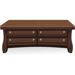 GlitchSimplifiedLowWoodenCabinet