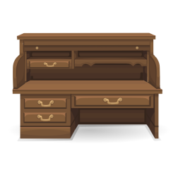 GlitchSimplifiedRollTopDesk