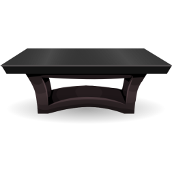 GlitchSimplifiedTableBlackPenthouse