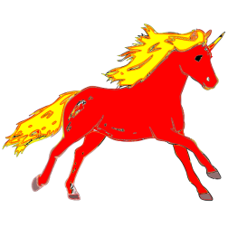 Red horse