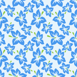 Hibiscus Flowers Seamless Background