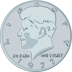 JFK Fifty Cents Coin