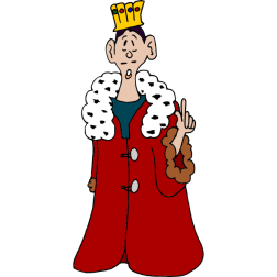 King pointing