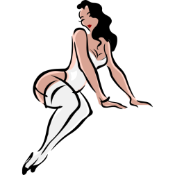 LingerieModelLightBlackWhite