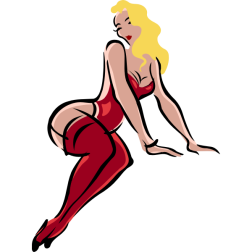 LingerieModelLightBlondeRed
