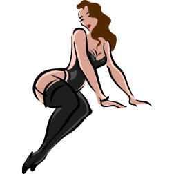 LingerieModelLightBrownBlack