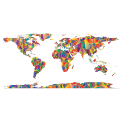 Low Poly World Map