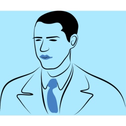 Man Portrait Line Art