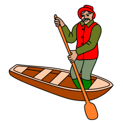 Man in a boat