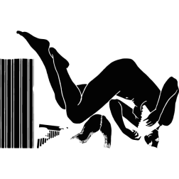 Naked young woman playing the syrinx 3