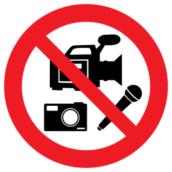 No media recording allowed
