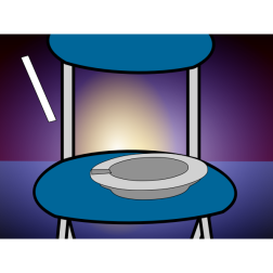 Cartoon animation with characters