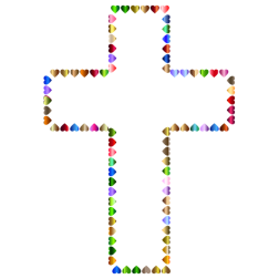 Prismatic Hearts Cross  3