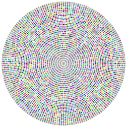Prismatic Hypnotic Checkered Mandala