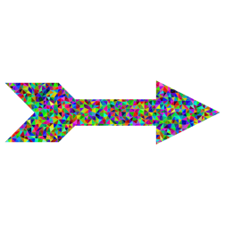 Prismatic Low Poly Arrow