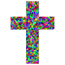 Prismatic Low Poly Cross