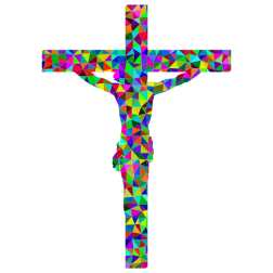 Prismatic Low Poly Crucifix