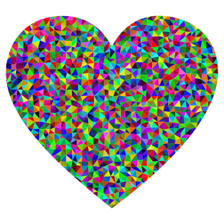 Prismatic Low Poly Love