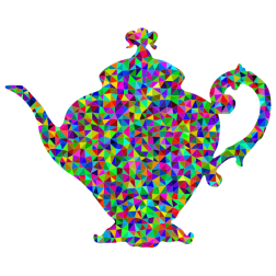Prismatic Low Poly Vintage Teapot