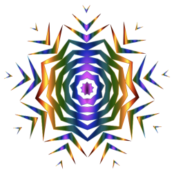 Prismatic Snowflake 2 Without Background
